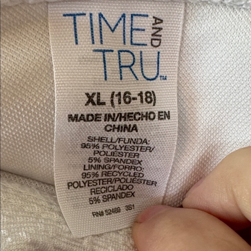 Time and Tru White Ruffle swim bottoms Size XL (16/18) - Picture 2 of 3
